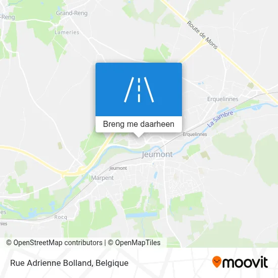 Rue Adrienne Bolland kaart