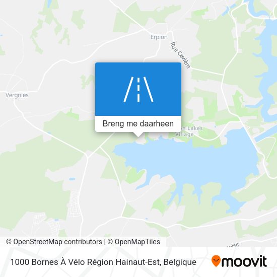 1000 Bornes À Vélo Région Hainaut-Est kaart