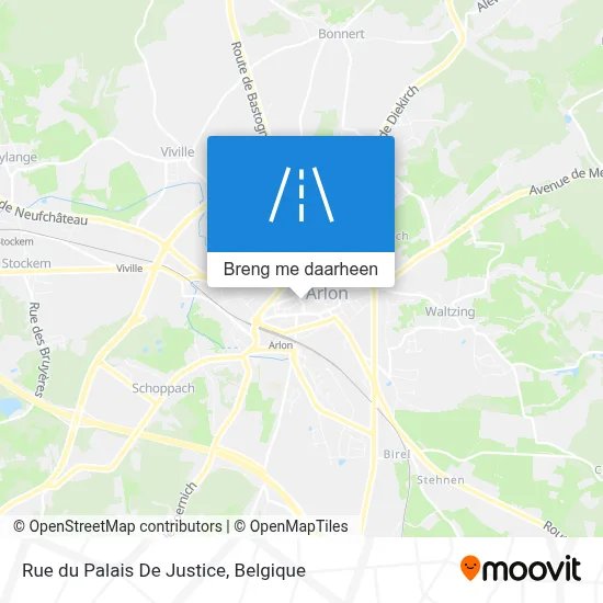 Rue du Palais De Justice kaart