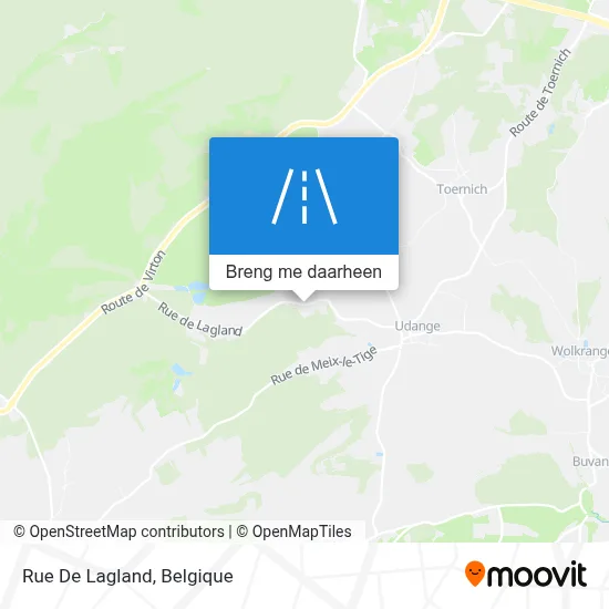 Rue De Lagland kaart