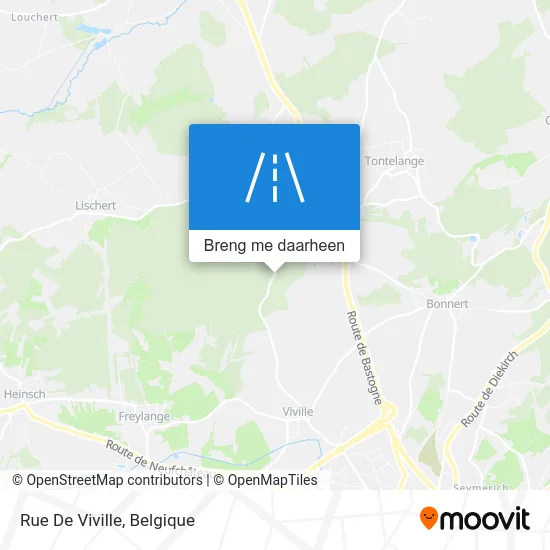 Rue De Viville kaart