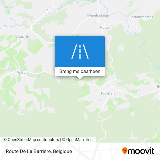 Route De La Barrière kaart