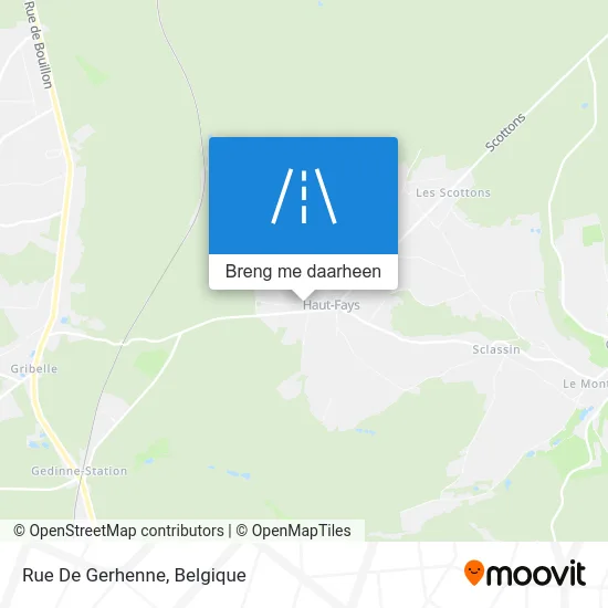 Rue De Gerhenne kaart