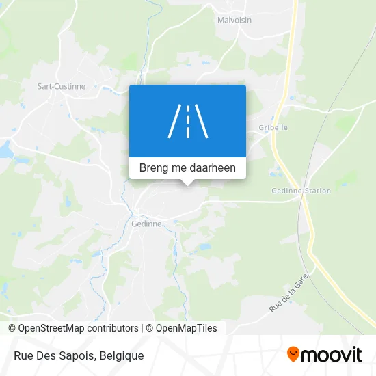 Rue Des Sapois kaart