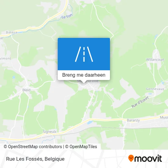 Rue Les Fossés kaart