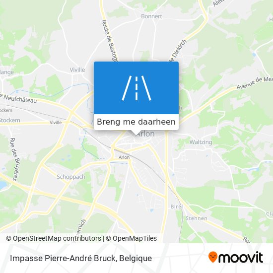 Impasse Pierre-André Bruck kaart