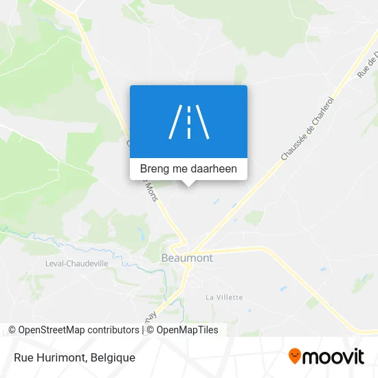 Rue Hurimont kaart