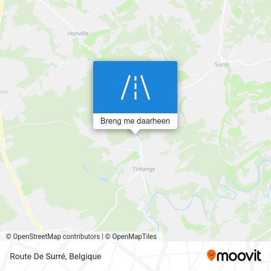 Route De Surré kaart
