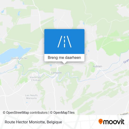 Route Hector Moniotte kaart