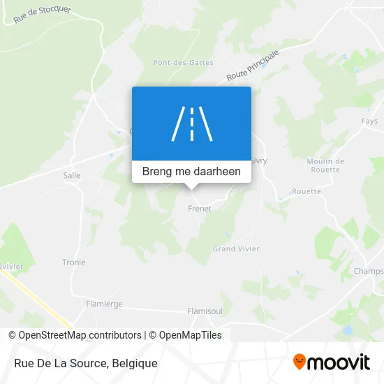 Rue De La Source kaart