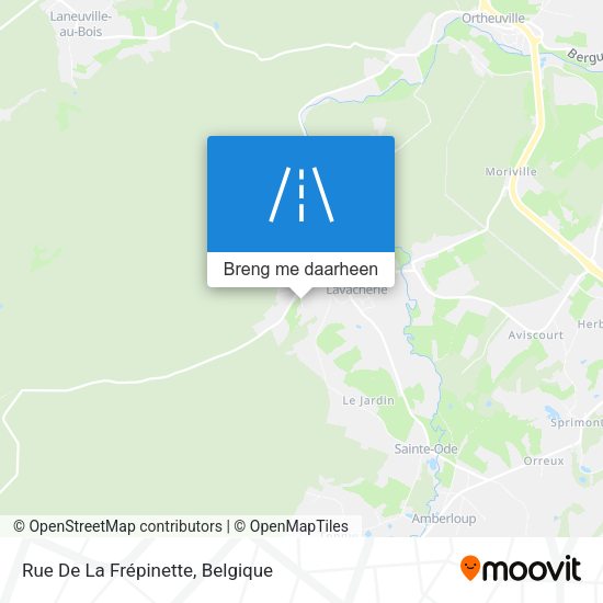 Rue De La Frépinette kaart