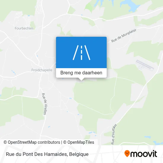 Rue du Pont Des Hamaides kaart