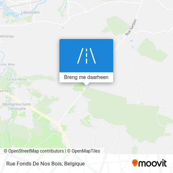 Rue Fonds De Nos Bois kaart