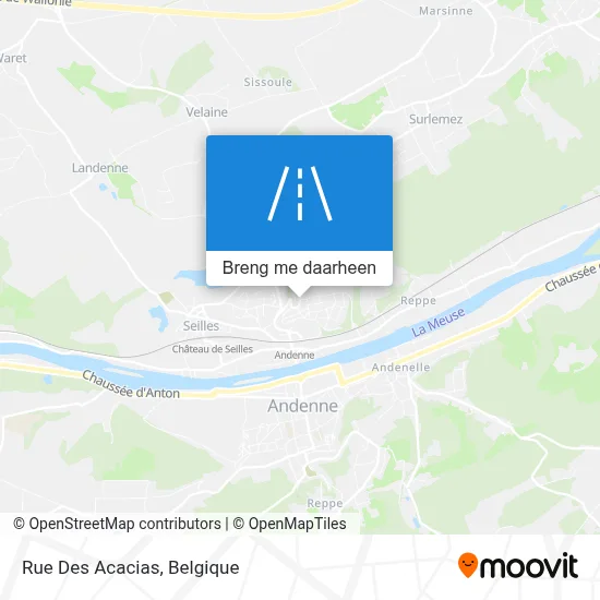 Rue Des Acacias kaart