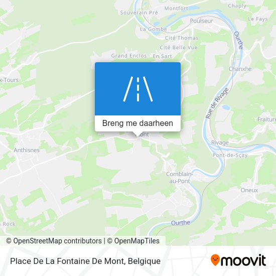 Place De La Fontaine De Mont kaart