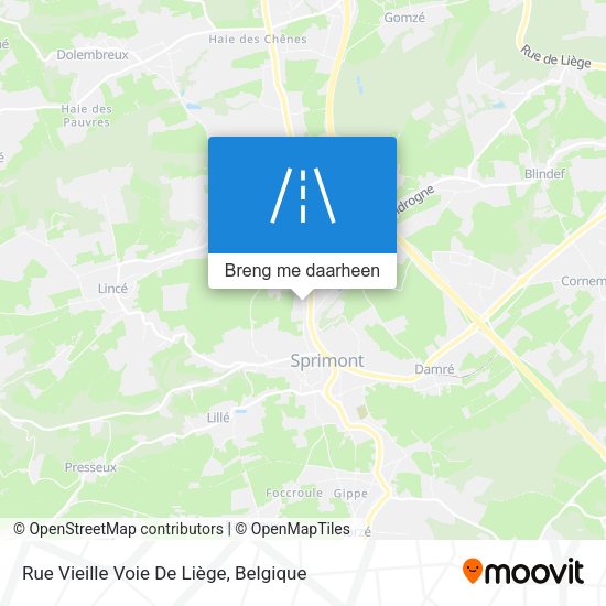 Rue Vieille Voie De Liège kaart