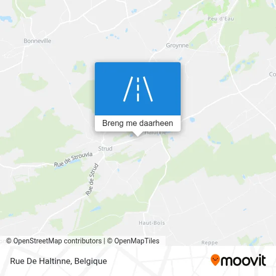 Rue De Haltinne kaart