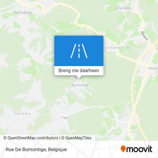 Rue De Burnontige kaart