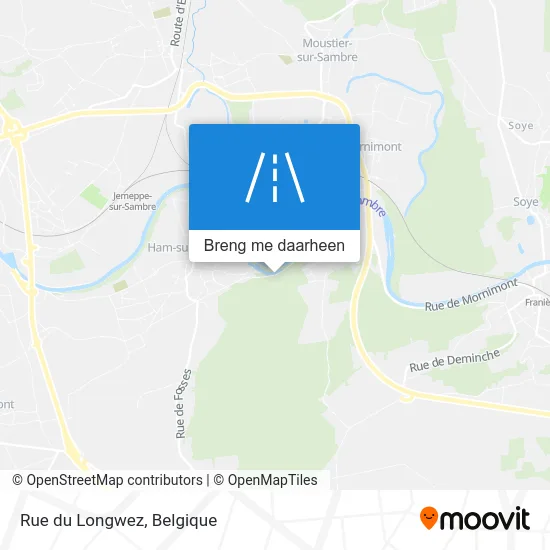 Rue du Longwez kaart