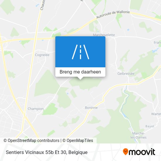 Sentiers Vicinaux 55b Et 30 kaart