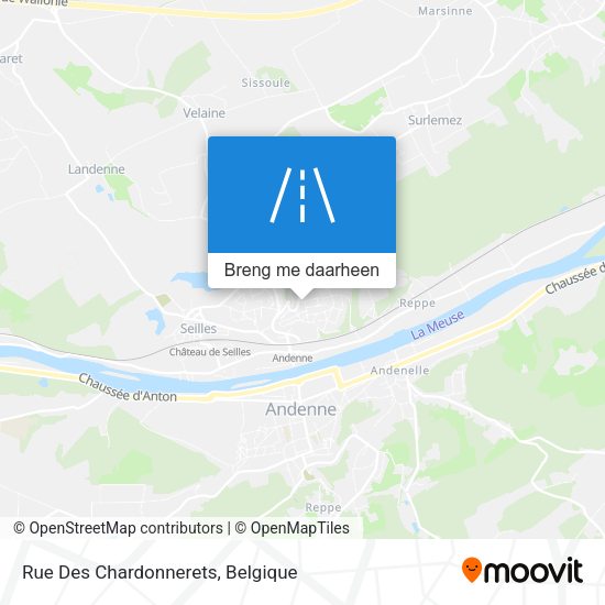Rue Des Chardonnerets kaart