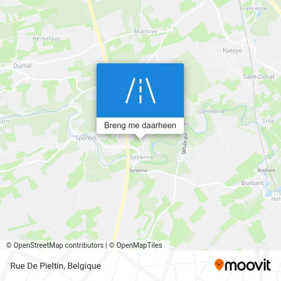 Rue De Pieltin kaart