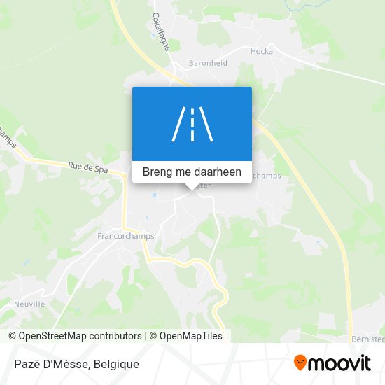 Pazê D'Mèsse kaart