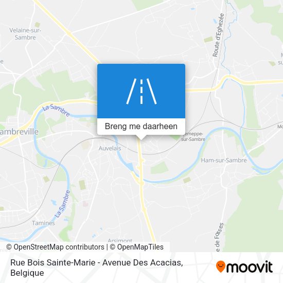 Rue Bois Sainte-Marie - Avenue Des Acacias kaart