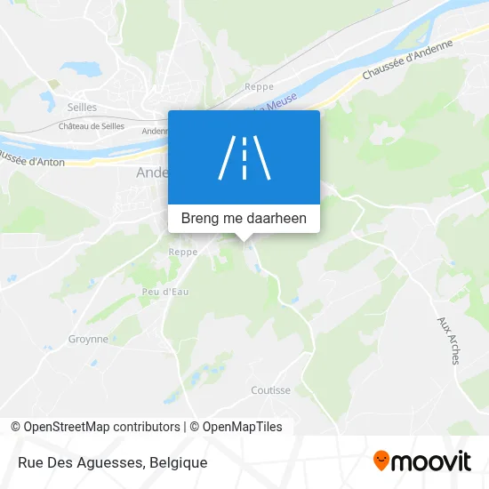 Rue Des Aguesses kaart