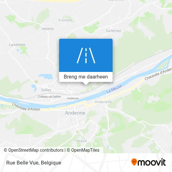 Rue Belle Vue kaart