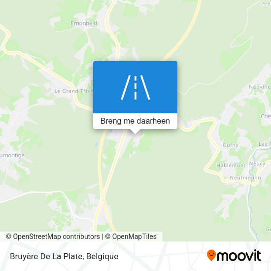 Bruyère De La Plate kaart
