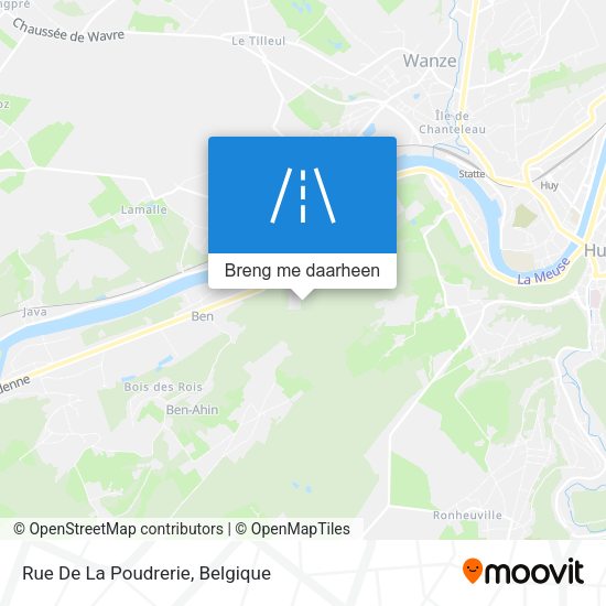 Rue De La Poudrerie kaart