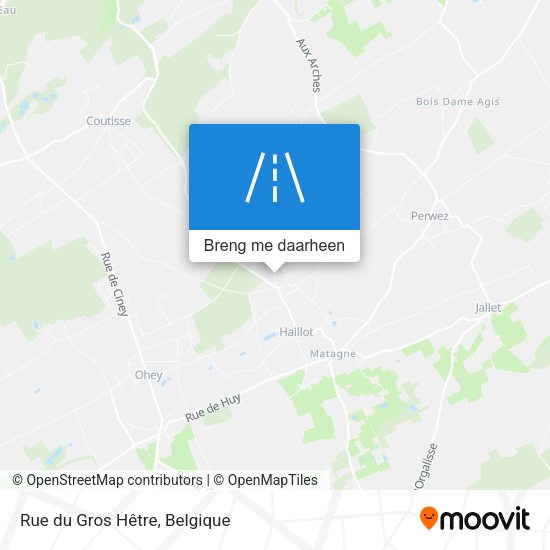 Rue du Gros Hêtre kaart