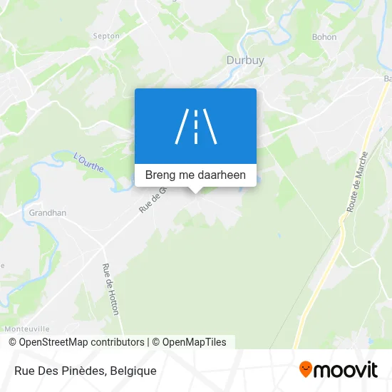 Rue Des Pinèdes kaart