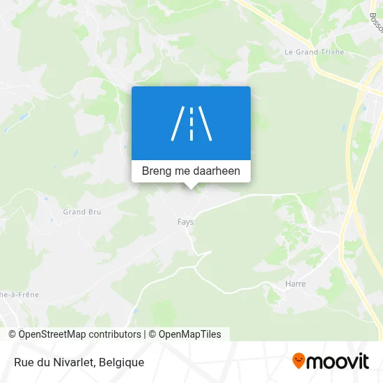 Rue du Nivarlet kaart