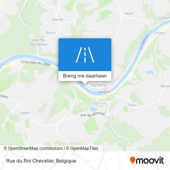 Rue du Roi Chevalier kaart