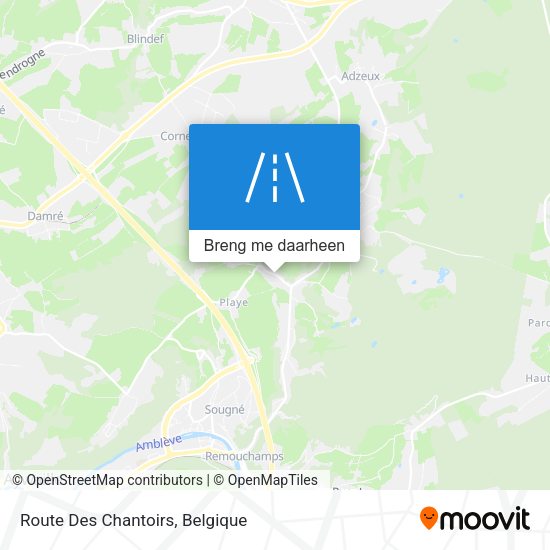 Route Des Chantoirs kaart
