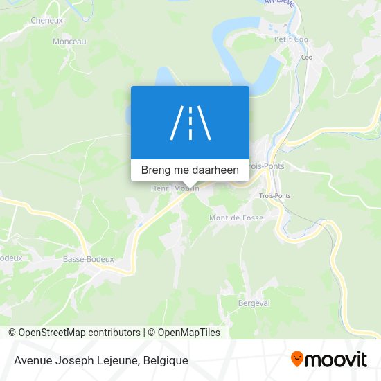 Avenue Joseph Lejeune kaart