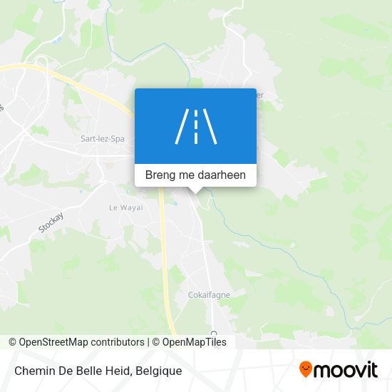 Chemin De Belle Heid kaart