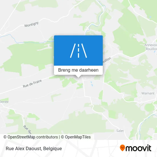Rue Alex Daoust kaart