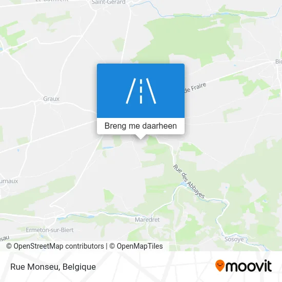 Rue Monseu kaart