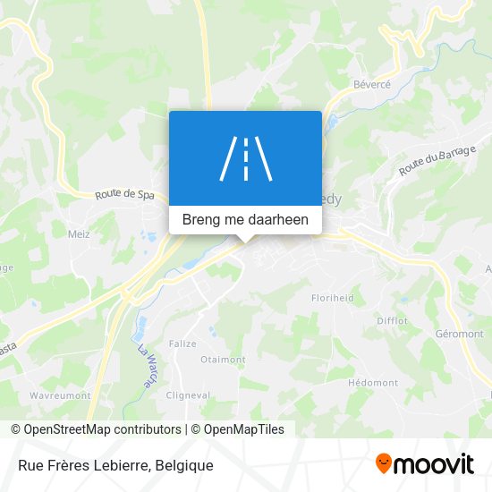 Rue Frères Lebierre kaart