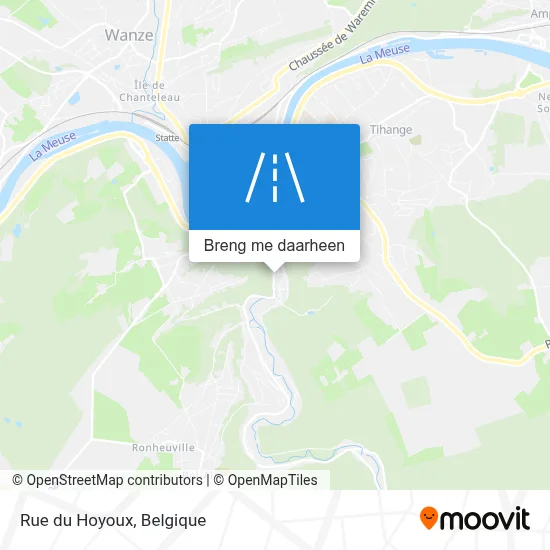 Rue du Hoyoux kaart