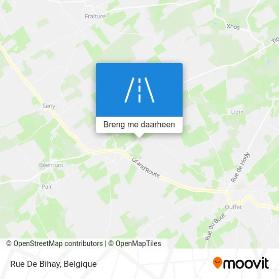 Rue De Bihay kaart
