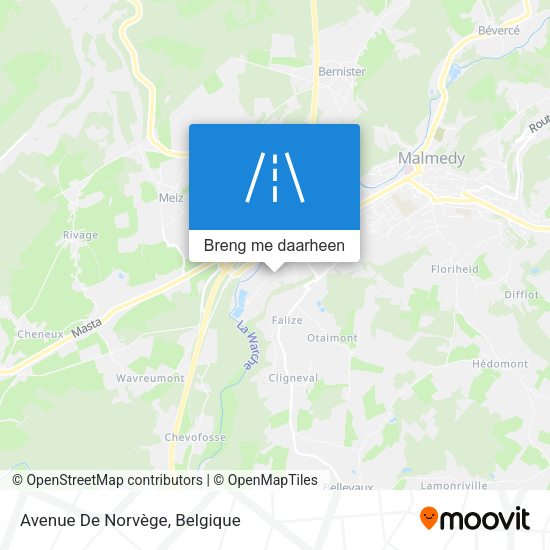 Avenue De Norvège kaart