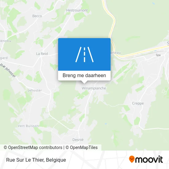 Rue Sur Le Thier kaart