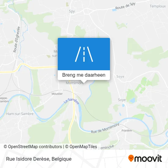 Rue Isidore Derèse kaart