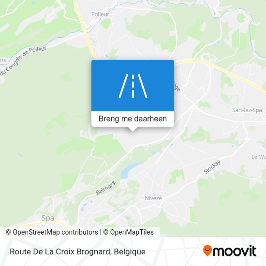 Route De La Croix Brognard kaart