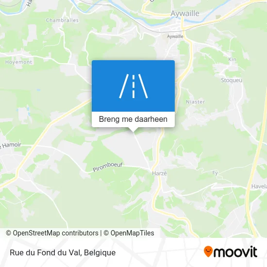 Rue du Fond du Val kaart