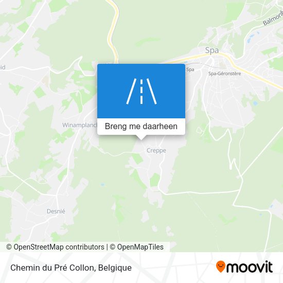 Chemin du Pré Collon kaart